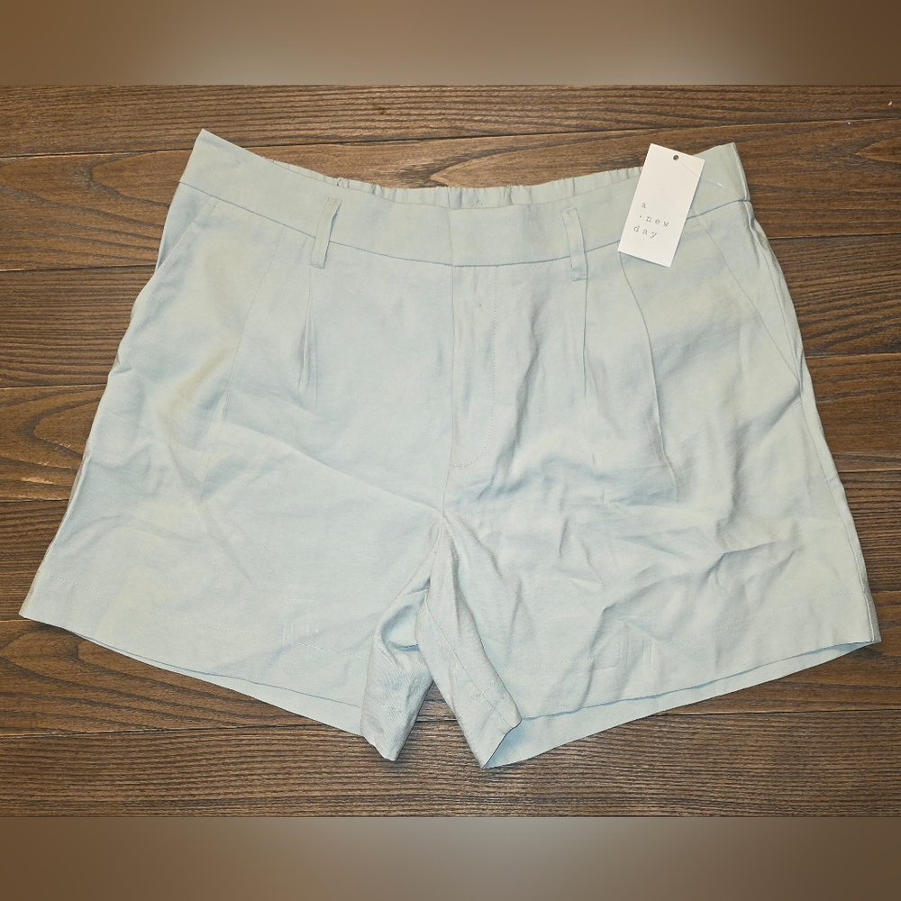 A New Day Women's Soft Pastel Green Shorts